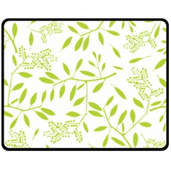 Leaves Pattern Seamless Fleece Blanket (medium) 