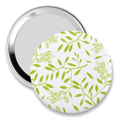 Leaves Pattern Seamless 3  Handbag Mirrors by Simbadda