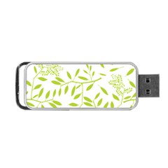 Leaves Pattern Seamless Portable Usb Flash (one Side)