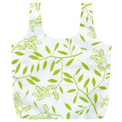 Leaves Pattern Seamless Full Print Recycle Bags (l) 