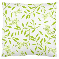 Leaves Pattern Seamless Large Flano Cushion Case (one Side)