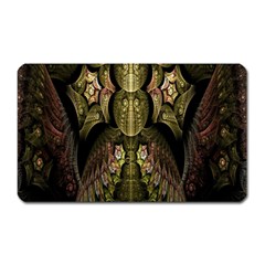 Fractal Abstract Patterns Gold Magnet (rectangular)