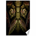 Fractal Abstract Patterns Gold Canvas 12  x 18   11.88 x17.36  Canvas - 1