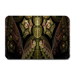 Fractal Abstract Patterns Gold Plate Mats