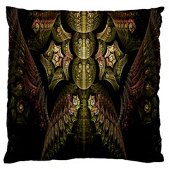 Fractal Abstract Patterns Gold Standard Flano Cushion Case (one Side)