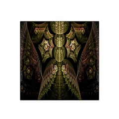 Fractal Abstract Patterns Gold Satin Bandana Scarf