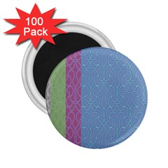 Fine Line Pattern Background Vector 2 25  Magnets (100 Pack) 