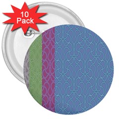 Fine Line Pattern Background Vector 3  Buttons (10 Pack) 