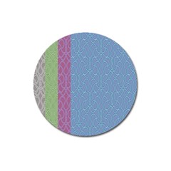 Fine Line Pattern Background Vector Magnet 3  (round)