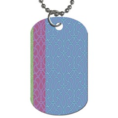 Fine Line Pattern Background Vector Dog Tag (one Side) by Simbadda