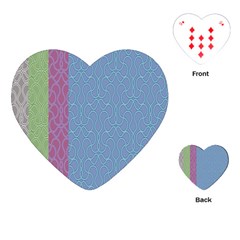 Fine Line Pattern Background Vector Playing Cards (heart) 