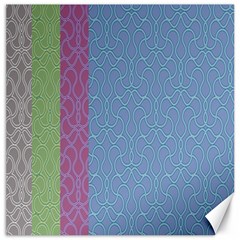 Fine Line Pattern Background Vector Canvas 12  X 12  