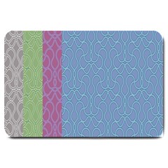 Fine Line Pattern Background Vector Large Doormat 