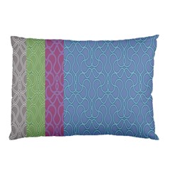 Fine Line Pattern Background Vector Pillow Case