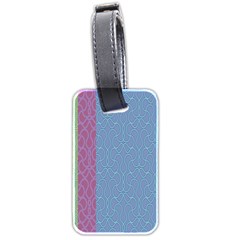 Fine Line Pattern Background Vector Luggage Tags (two Sides)