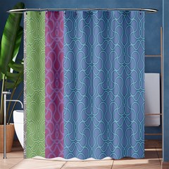 Fine Line Pattern Background Vector Shower Curtain 60  X 72  (medium) 