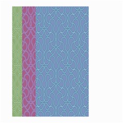 Fine Line Pattern Background Vector Small Garden Flag (two Sides)