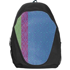 Fine Line Pattern Background Vector Backpack Bag