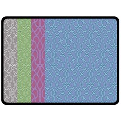 Fine Line Pattern Background Vector Double Sided Fleece Blanket (large) 