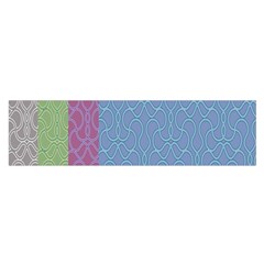 Fine Line Pattern Background Vector Satin Scarf (oblong)