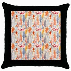 Repeating Pattern How To Throw Pillow Case (black)