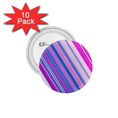 Line Obliquely Pink 1 75  Buttons (10 Pack)