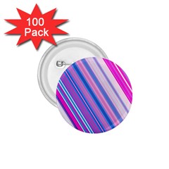 Line Obliquely Pink 1 75  Buttons (100 Pack) 