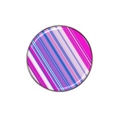 Line Obliquely Pink Hat Clip Ball Marker (10 Pack)