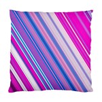 Line Obliquely Pink Standard Cushion Case (Two Sides) Front