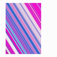 Line Obliquely Pink Small Garden Flag (two Sides)