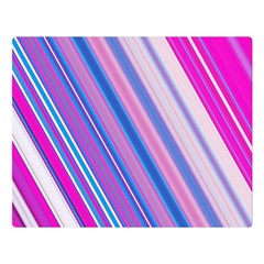 Line Obliquely Pink Double Sided Flano Blanket (large) 