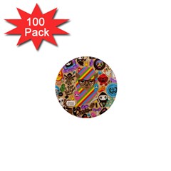 Background Images Colorful Bright 1  Mini Magnets (100 Pack) 