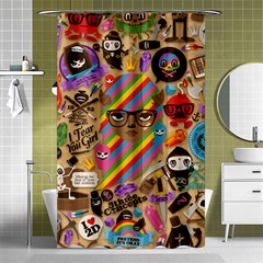 Background Images Colorful Bright Shower Curtain 48  X 72  (small) 