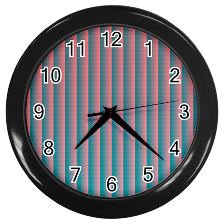 Hald Simulate Tritanope Color Vision With Color Lookup Tables Wall Clocks (Black)