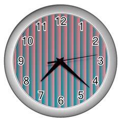 Hald Simulate Tritanope Color Vision With Color Lookup Tables Wall Clocks (silver)  by Simbadda