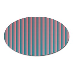 Hald Simulate Tritanope Color Vision With Color Lookup Tables Oval Magnet by Simbadda