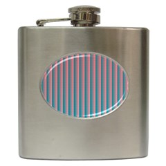 Hald Simulate Tritanope Color Vision With Color Lookup Tables Hip Flask (6 Oz) by Simbadda