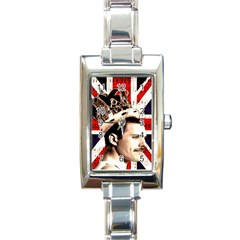 Freddie Mercury Rectangle Italian Charm Watch by Valentinaart