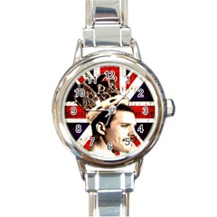 Freddie Mercury Round Italian Charm Watch by Valentinaart