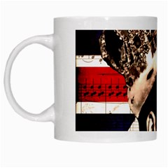 Freddie Mercury White Mugs by Valentinaart