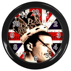 Freddie Mercury Wall Clocks (black) by Valentinaart