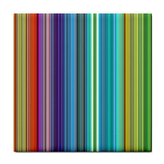 Color Stripes Tile Coasters by Simbadda