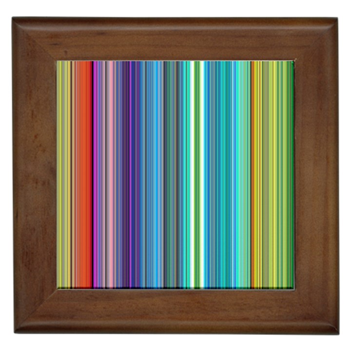 Color Stripes Framed Tiles