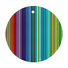 Color Stripes Ornament (round) by Simbadda