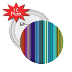 Color Stripes 2.25  Buttons (10 pack) 