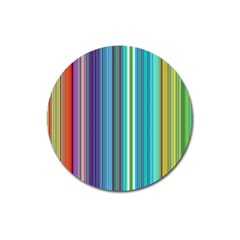 Color Stripes Magnet 3  (round) by Simbadda