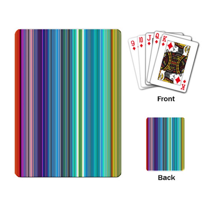 Color Stripes Playing Card