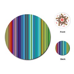 Color Stripes Playing Cards (Round) 