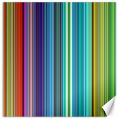 Color Stripes Canvas 12  x 12  