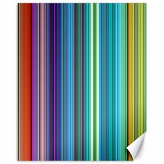 Color Stripes Canvas 16  X 20   by Simbadda